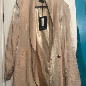 Champagne brand new size 12 from pretty little things blazer dress